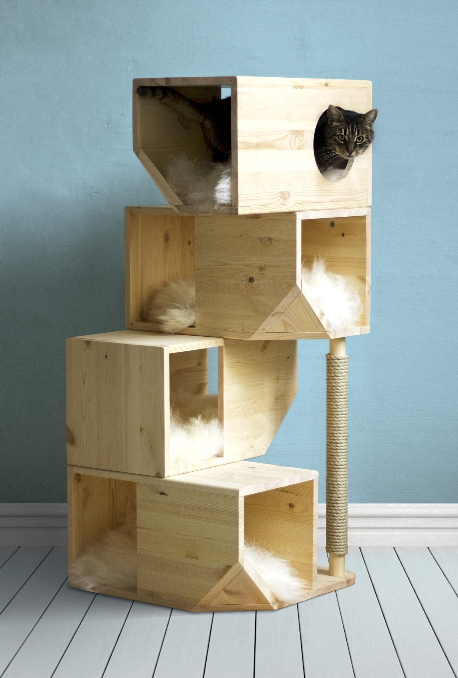plywood cat house